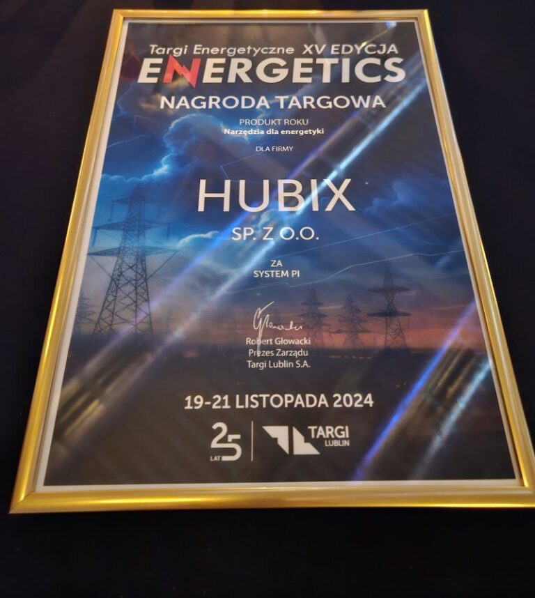 Produkt Roku „Narzędzia dla Energetyki” – System PI od InviNets i Hubix